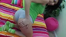 Summer petite black teen teases with blowjob