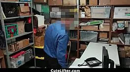 Black younger woman is arrested for theft and is willing to have a sex with a police officer in order to be set free