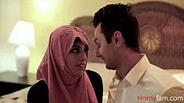 I watch my daughter in hijab ride daddy's cock passionately