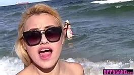 Naughty Bisexual Teen 18+ Bffs Love Riding Big Cock