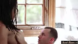 Teen Ebony Fucked Doggystyle by Stepdad