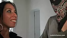 Young 18+ French slut banged in threesome POV?