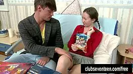 Emotional ass fucking for busty student