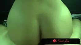 POV ride along with an ebony babe giving a quick blowjob in a car