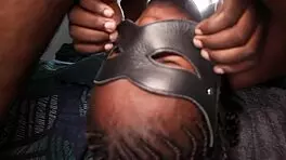 young african couple explores bdsm bondage with intense play