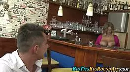 Wow, that buxom whore gets pounded hard!