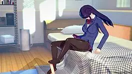 Komi Pleasures Only By Footjob