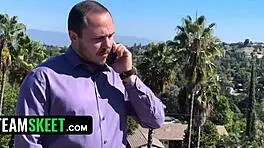 Dirty Stepuncle 2: Aria Banks Rides Donnie Rock Hard!