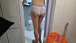 risky solo play watching my niece during house cleaning