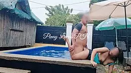 i made my horny wifey squirt in public pool