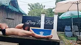 i made my horny wifey squirt in public pool