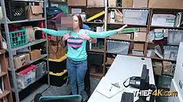 Redhead Ornella's tight cunt gets demolished when caught robbing