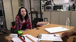 Intense Hardcore Interracial Fucking Between Teen Employee And Black Boss