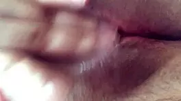 horny teen stretches her tight pussy while dancing.