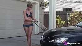 I, aston richards, showin' off my small tits in shower