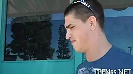 tiny teen sucks huge ramrods in hardcore porn