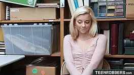 Riley Star's Hard Office Fuck with Shoplifter