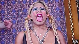 Olive Skinned Teen Submissive Deepthroat and Facial