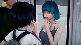 Teen with small tits plays game where bully becomes her lover