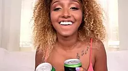 cute kiki rides a massive black cock like a pro in wild scene