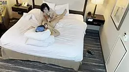 Tiny 18-years little girl with tattoos performs a great blowjob