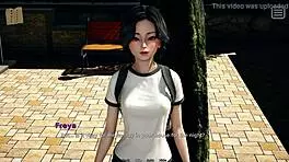 Teen with small tits plays game where bully becomes her lover