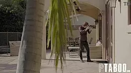 charlotte sins gives lapdog blowjob to chad alva