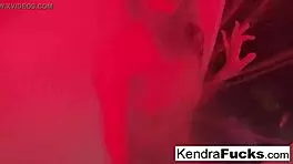 Hot shower scene with the sultry Kendra Cole in a tomfoolery masturbation scene