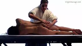 bold seduction of little virgin teen by oiled milf