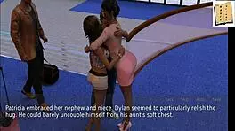 Oh wow, the wife and stepmother are playing naughty games!