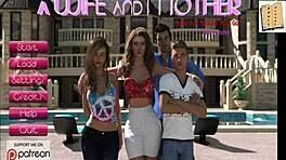 Oh wow, the wife and stepmother are playing naughty games!