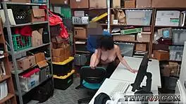 cop strips and fucks step mom during search, daughter watches.