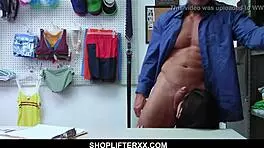 Creepy Security Officer Approaches Hot Teen