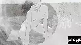 Skinny Canadian beauty Alexandra strips outdoors playfully 😊