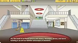 milf teacher shows panties in upskirt scene!