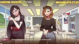 milf teacher shows panties in upskirt scene!