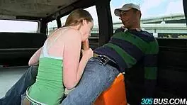 Amateur Blonde Tries Big Dick On Bus