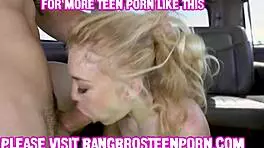 Hot blonde loves sloppy blowjobs and hard fucking