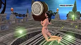 Animate 3d cartoon of indian teen in sexy positions