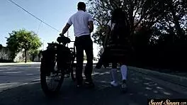 Young babe cockriding horny teacher in fantasy storyline 😈