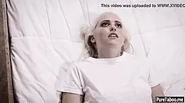 black guy smashes hot virgin teen's hairy pussy in garage