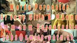 Student Leonie in bondage during SM casting.