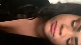 Teen swallows bbc cumshot on big latina ass in interracial facial
