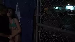 webcam teen 18+ anya olsen in rough outdoor public bondage 😈