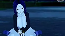 Raven Hard JPEG, attractive big thighs, big ass, passionate dancing in a fake, sexy, dark forest JOI