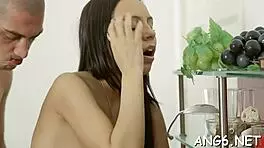 Lustful Brunette Barely Legal Darling Ulyana Cums Again And Again