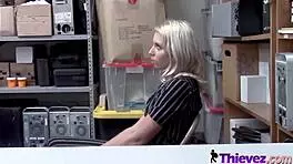 Rough Sex with Nasty Teen Thief in Office with Supervisor