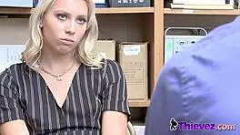 Rough Sex with Nasty Teen Thief in Office with Supervisor