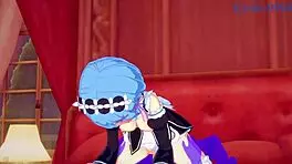 Emilia, Rem, and Subaru Natsuki in Wild 3D Hentai Creampie Action