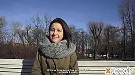 Hot Brunette Casting Session